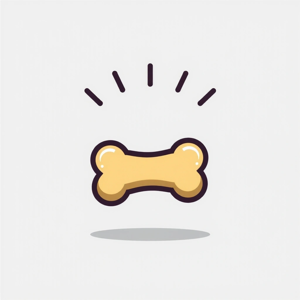 Εικονίδιο που αναπαριστά ένα υγιές οστό, συμβολίζοντας την υγεία των οστών.